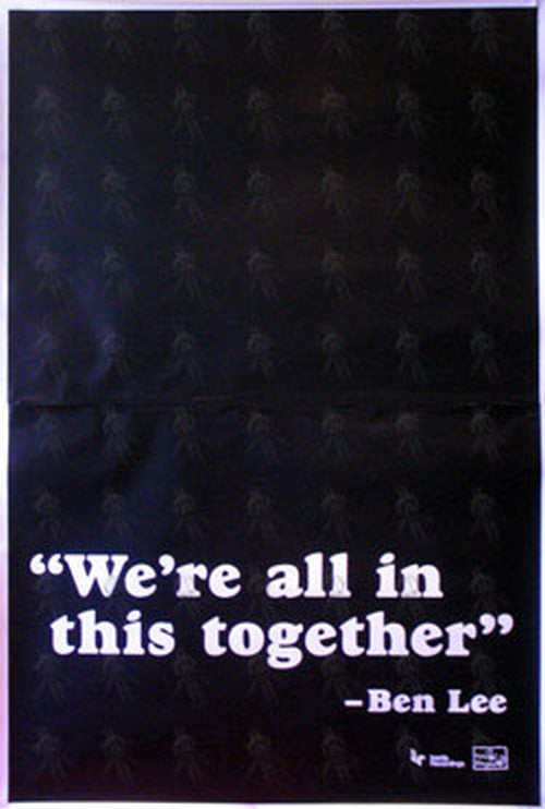 LEE-- BEN - 'We're All In This Together' Single Promo Poster - 1