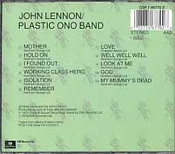 LENNON-- JOHN - Plastic Ono Band - 2