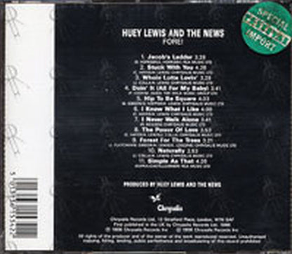 LEWIS-- HUEY & THE NEWS - Fore! - 2