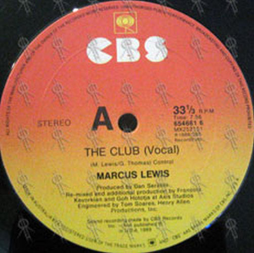 LEWIS-- MARCUS - The Club - 3