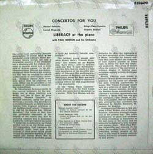 LIBERACE - Concertos For You - 2