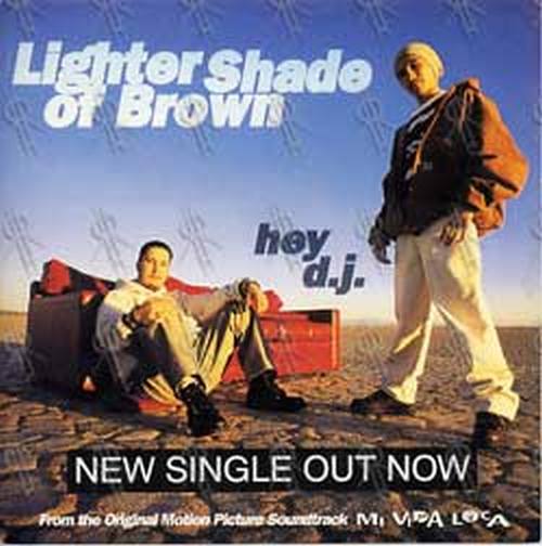 LIGHTER SHADE OF BROWN - 'Hey D.J.' Single Sticker - 1