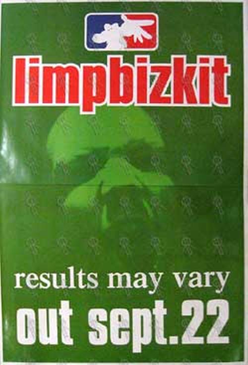 LIMP BIZKIT - &#39;Results May Vary&#39; Album Poster - 1