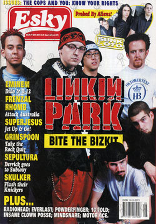 LINKIN PARK - &#39;Esky&#39; - May 2001 - Linkin Park On Cover - 1
