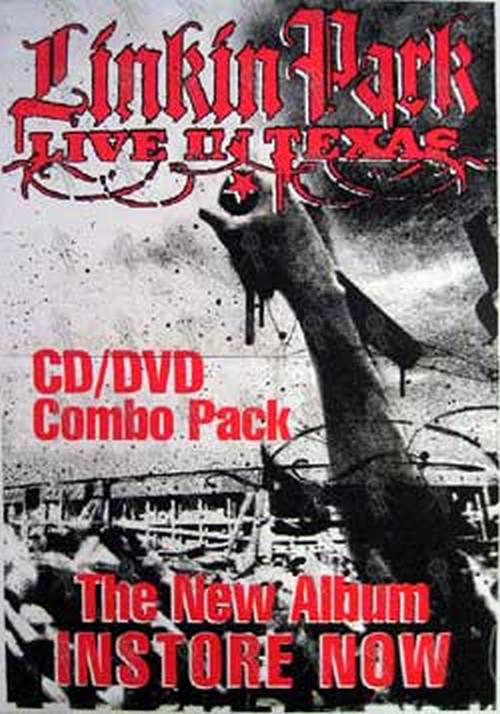 LINKIN PARK - &#39;Live In Texas&#39; CD/DVD Poster 2003 - 1