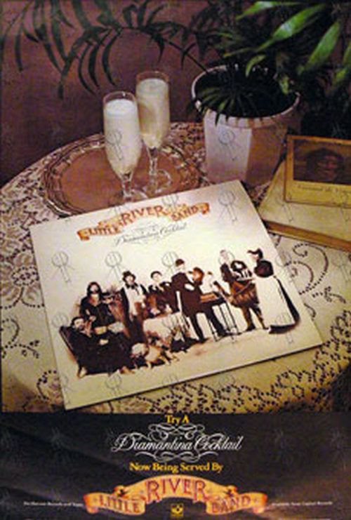LITTLE RIVER BAND - &#39;Dimatina Cocktail&#39; Album Promo Poster - 1