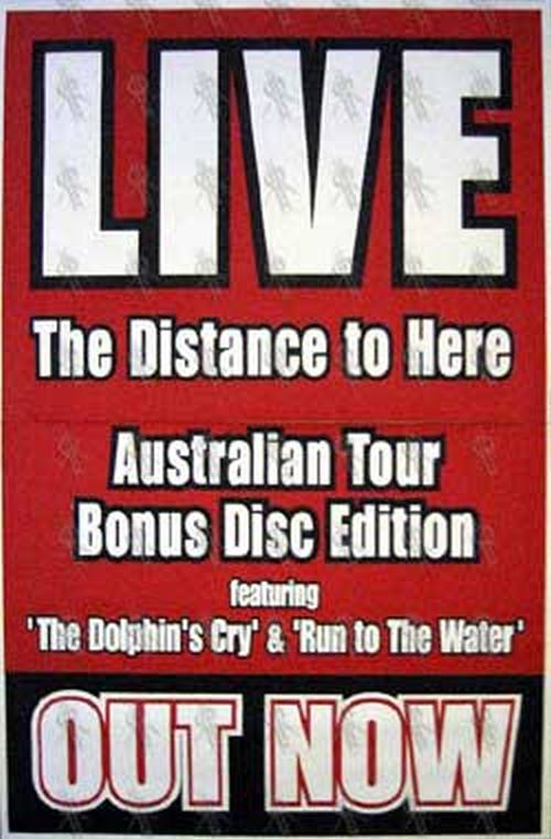 LIVE - &#39;The Distance To Here&#39; Limited Edition Album Poster - 1