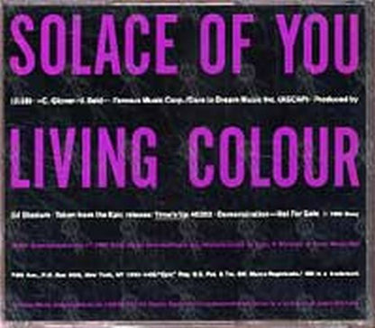 LIVING COLOUR - Solace Of You - 2