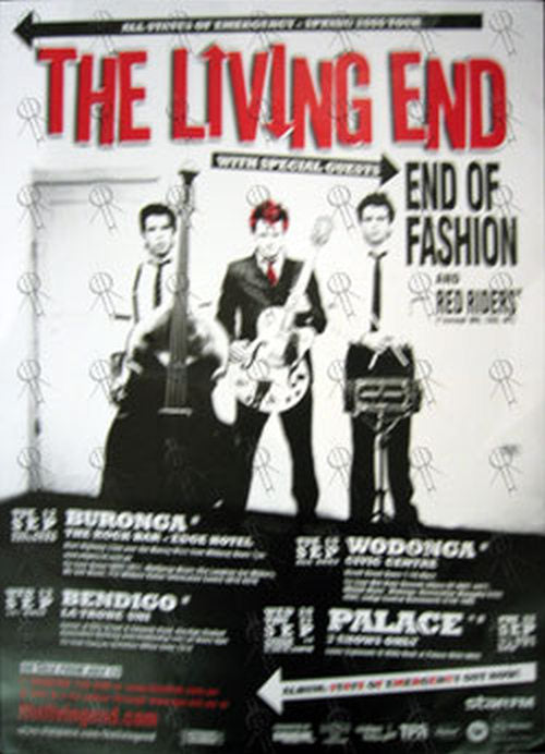 LIVING END-- THE - &#39;All States Of Emergency&#39; 2006 Australian Tour Poster - 1