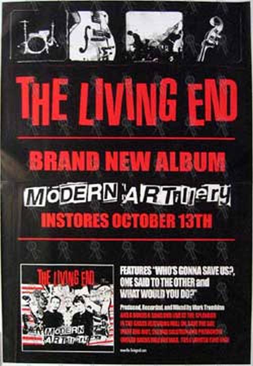 LIVING END-- THE - 'Modern Artillery Album Poster - 1