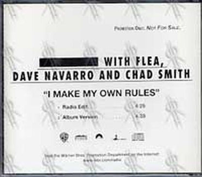 LL COOL J WITH FLEA-- DAVE NAVARRO AND CHAD SMITH - I Make My Own Rules - 2