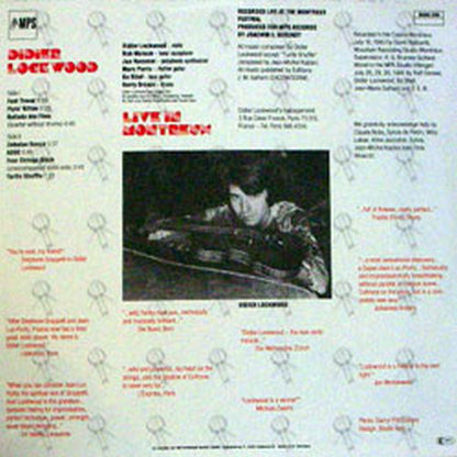 LOCKWOOD-- DIDIER - Live In Montreux - 2