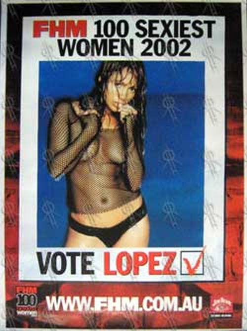 LOPEZ-- JENNIFER - FHM 100 Sexiest Women 2002 Poster - 1