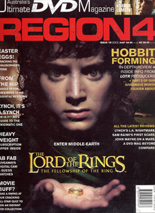 LORD OF THE RINGS - &#39;Region 4&#39; - Issue 16 2002 - L.O.T.R. On The Cover - 1