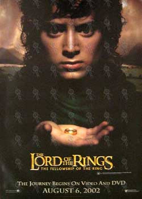 LORD OF THE RINGS - 'The Fellowship Of The Ring' Video/DVD Poster - 1
