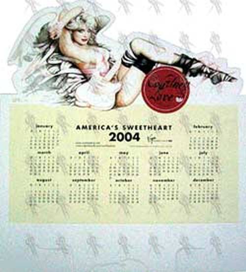 LOVE-- COURTNEY - &#39;America&#39;s Sweetheart&#39; Stand Up Calendar - 1