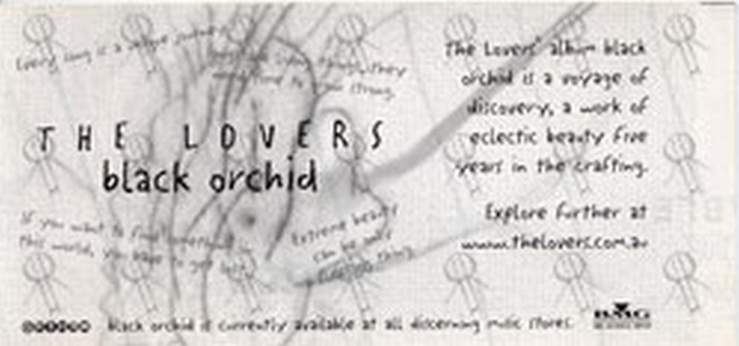 LOVERS-- THE - 'Black Orchid' Album Sticker - 2