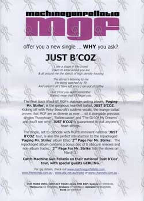 MACHINE GUN FELLATIO - Just B'Coz - 2