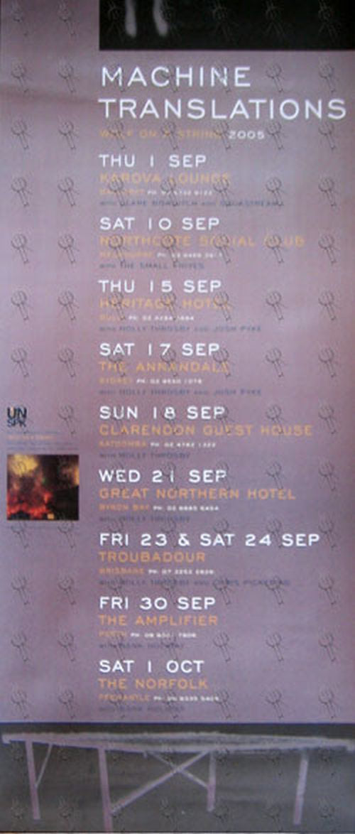 MACHINE TRANSLATIONS - 2005 Tour Poster - 1