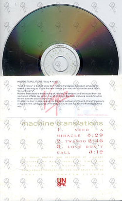 MACHINE TRANSLATIONS - Need A Miracle - 2