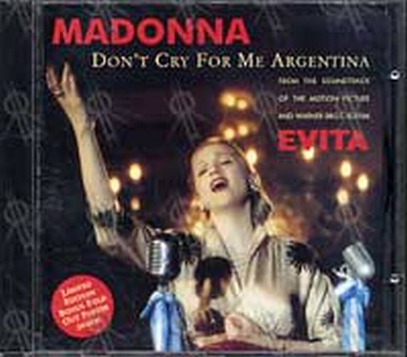MADONNA - Don't Cry For Me Argentina - 1