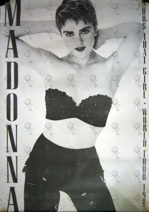 MADONNA - &#39;Who&#39;s That Girl?&#39; 1987 Tour Strapless Bra Photo Poster - 1