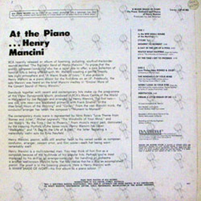 MANCINI-- HENRI - A Warm Shade Of Ivory - 2