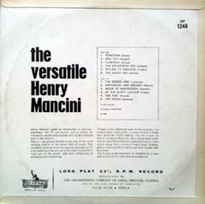 MANCINI-- HENRI - The Versatile - 2