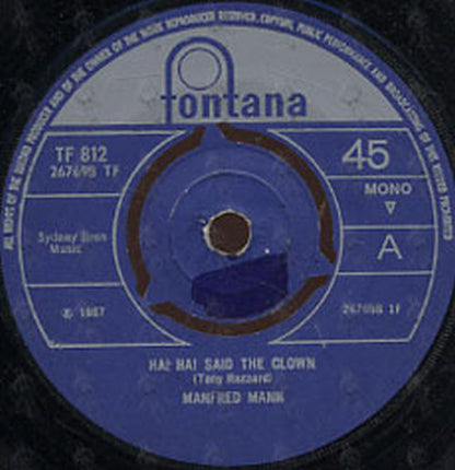 MANFRED MAN - Ha! Ha! Said The Clown - 2