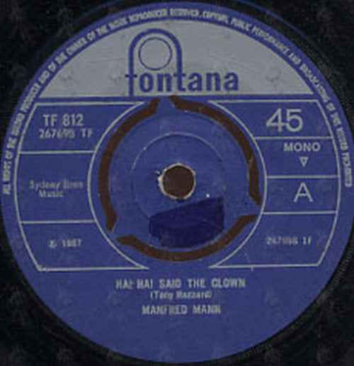 MANFRED MAN - Ha! Ha! Said The Clown - 2