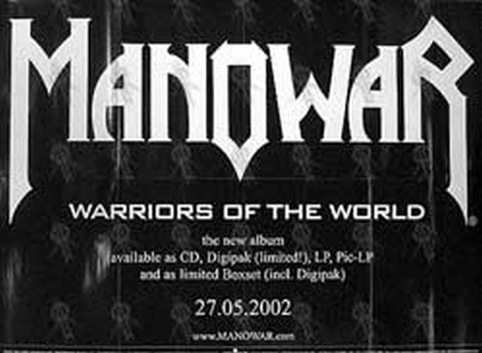 MANOWAR - 'Warriors Of The World' Album Poster - 1