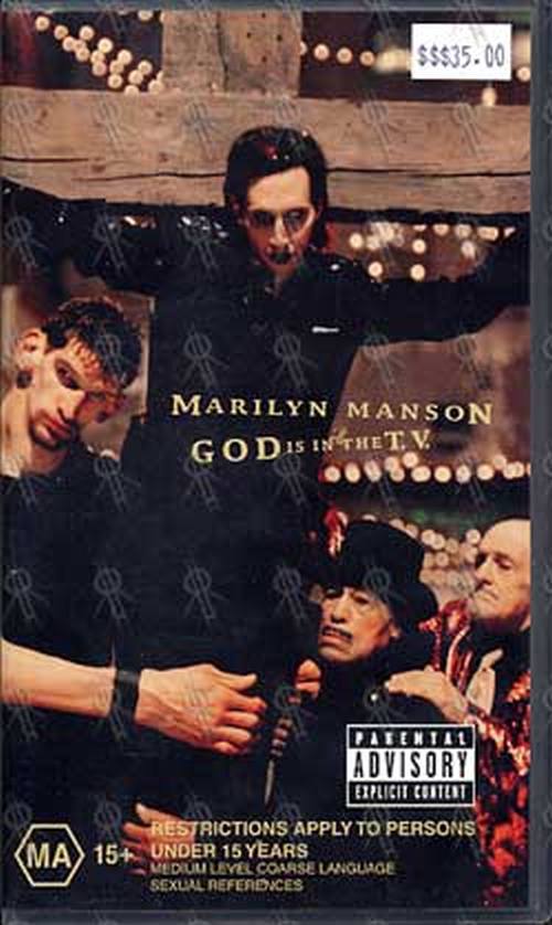 MANSON-- MARILYN - God Is In The TV - Rare Deleted VHS - Not On DVD - 1
