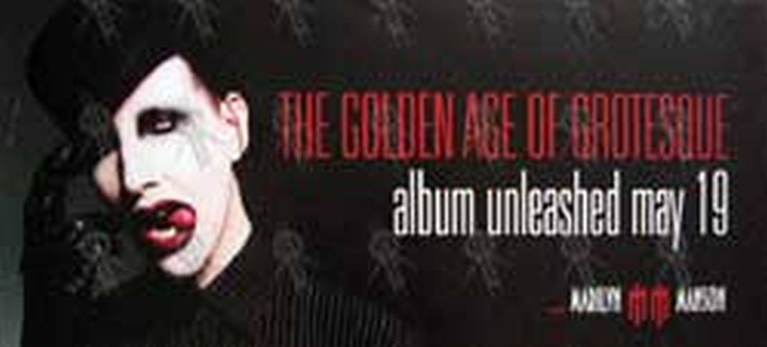 MANSON-- MARILYN - 'The Golden Age Of Grotesque' Album Poster - 1
