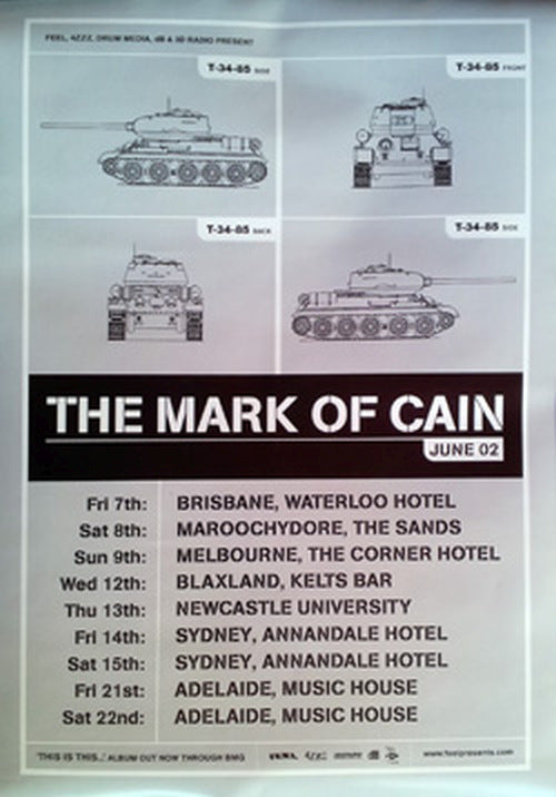 MARK OF CAIN-- THE - This Is This 2002 Australian Tour - 1