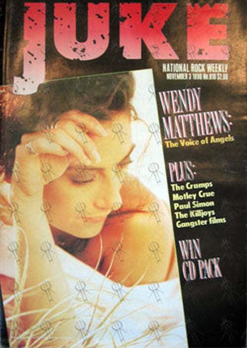MATTHEWS-- WENDY - &#39;Juke&#39; - 3rd November 1990 - Issue #810 - Wendy Matthews On Cover - 1