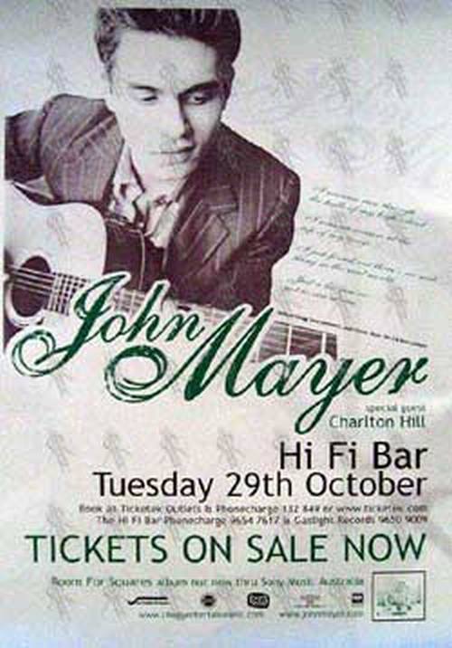 MAYER-- JOHN - &#39;Hi Fi Bar Tuesday 29th Oct 2002 Show Poster - 1