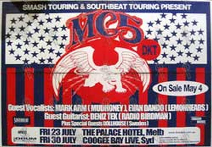 MC5 - Fri 23rd July &amp; Fri 30 July 2004 Australian Tour Show Poster - 1