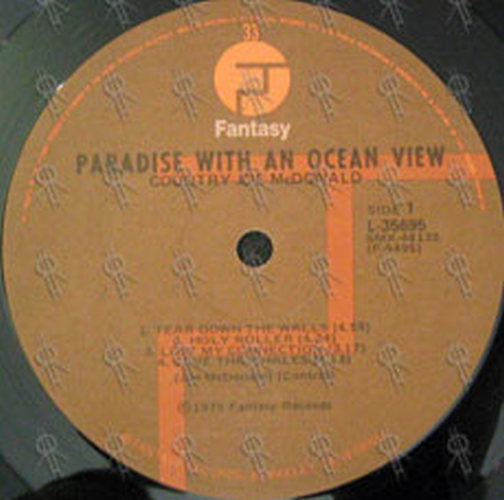 MCDONALD-- COUNTRY JOE - Paradise With An Ocean View - 4