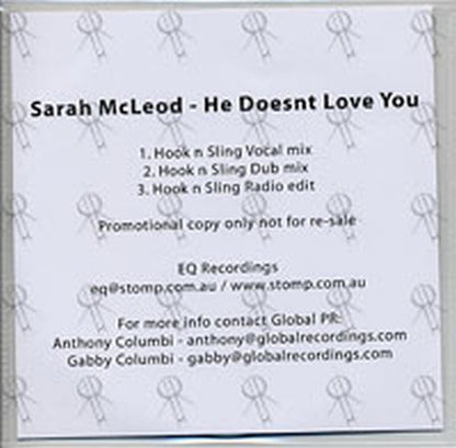 MCLEOD-- SARAH - He Doesn't Love You - 1