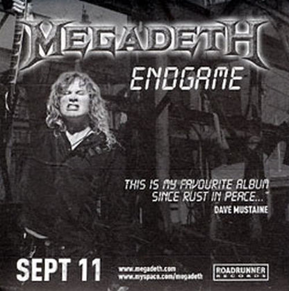 MEGADETH - 'Endgame' Promo Sticker - 2