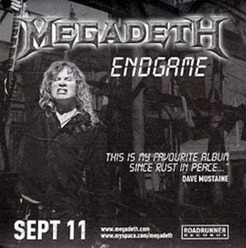 MEGADETH - &#39;Endgame&#39; Promo Sticker - 2