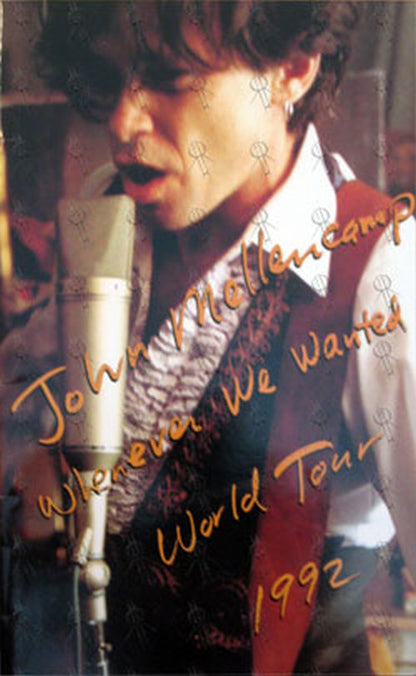 MELLENCAMP-- JOHN COUGAR - 'Whenever We Wanted' 1992 World Tour Program - 1