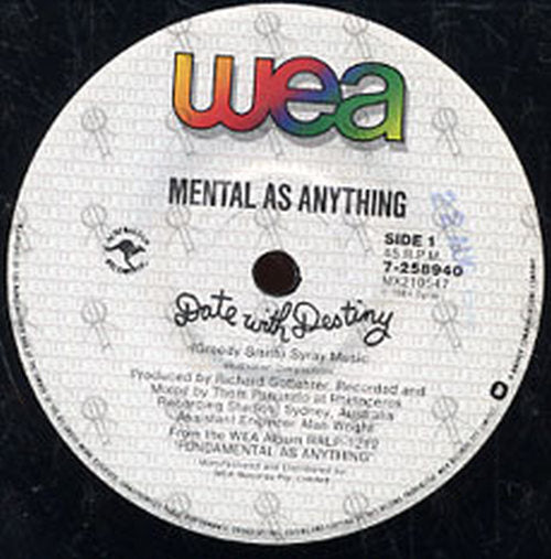 MENTAL AS ANYTHING - Date With Destiny - 4