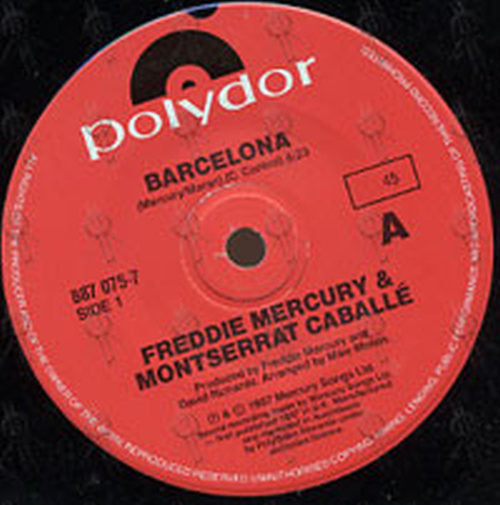 MERCURY-- FREDDIE - Barcelona (With Montserrat Caballe) - 2