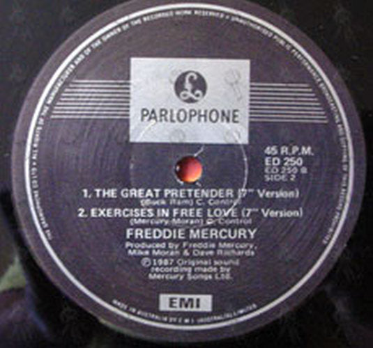MERCURY-- FREDDIE - The Great Pretender - 3