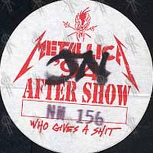 METALLICA - 1994 After Show Pass - 1