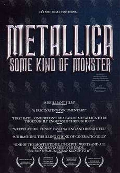 METALLICA - 'Metallica Some Kind of Monster' Cinema Flyer - 1