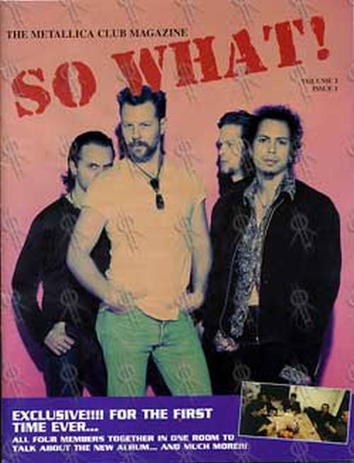 METALLICA - 'So What' Fan Club Magazine - 1