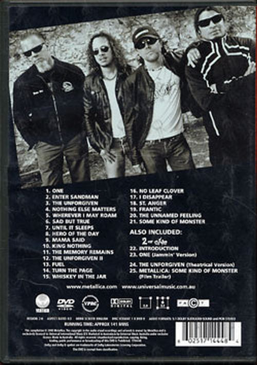 METALLICA - The Videos 1989 - 2004 - 2