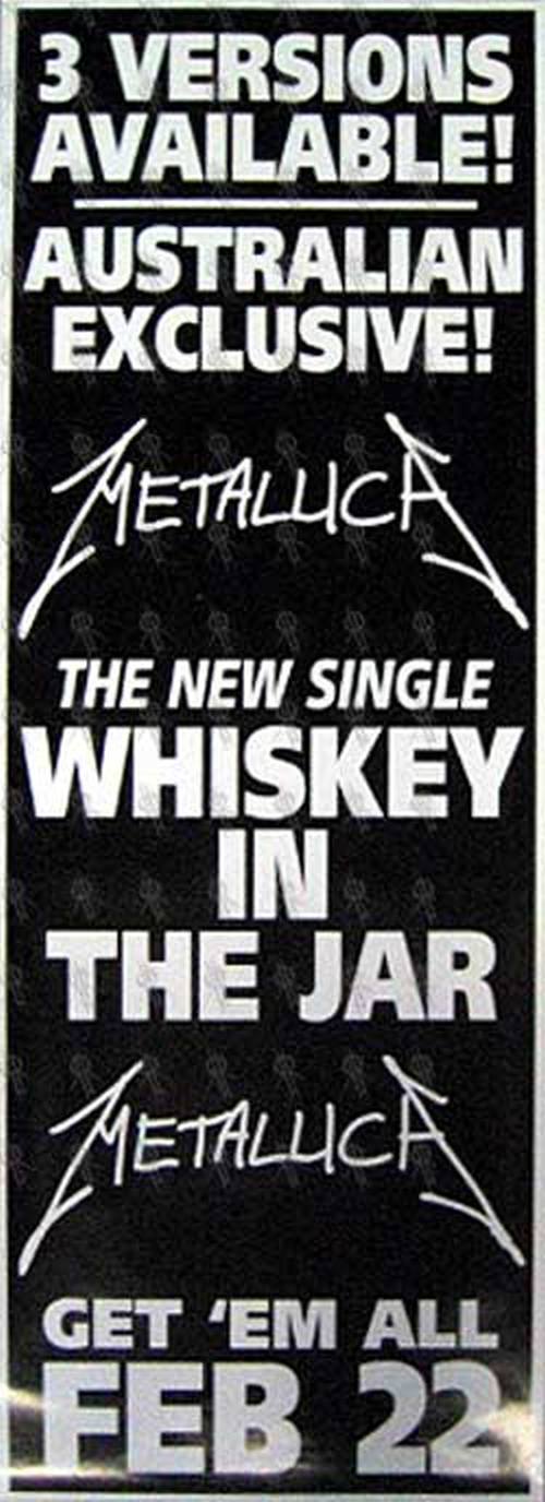 METALLICA - &#39;Whiskey In the Jar&#39; Single Poster - 1